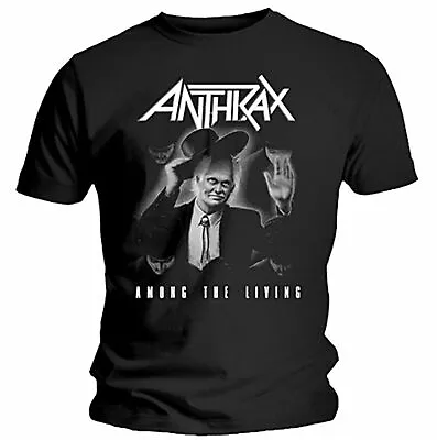 Buy Official Anthrax T Shirt Among The Living Black Mens Classic Rock Metal Tee New • 16.28£
