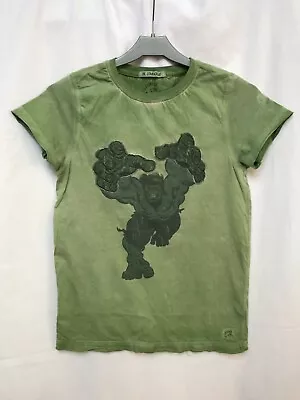 Buy Incredible Hulk T-Shirt Boy 10-11Y Graphic Print/Embroidery Green 100% Cotton • 2.50£