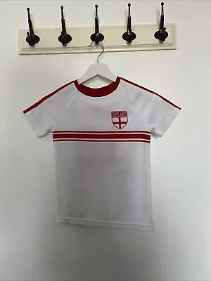 Buy Boys Red & White England T Short From Tu Age 6 Years • 0.99£