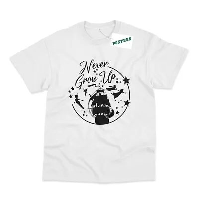 Buy Never Grow Up Inspired By Peter Pan Book Day T-Shirt • 9.95£
