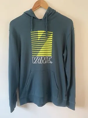 Buy Vans Hoodie Small Off The Wall Teal Soft Comfy Casual Leisurewear • 25£
