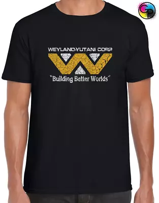 Buy Weyland Yutani Vintage Mens T Shirt Retro Aliens Ripley Uscss Nostromo Sci-fi • 8.99£