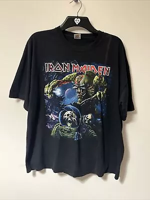 Buy Iron Maiden T-Shirt Mens 2XL Black The Final Frontier World Tour 2011 • 18£
