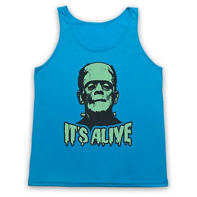 Buy Frankenstein Monster It's Alive Unofficial Horror Icon Adults Vest Tank Top • 18.99£