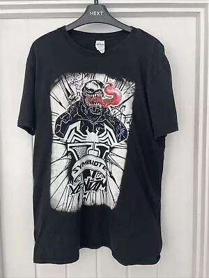 Buy Marvel Ring  Spun Venom Symbiote T Shirt Mens Size Large • 5.99£