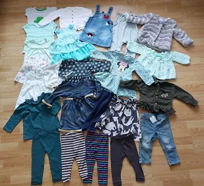 Buy Baby Girls 9-12 Months Clothes Bundle Coat / Jeans / Jumper / Dress / Jumpsuit  • 19.99£