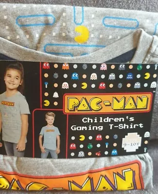 Buy 9-10 Pac Man Children’s Gaming T Shirt Top. Retro Kids Console Have Size 5 To 12 • 4.75£