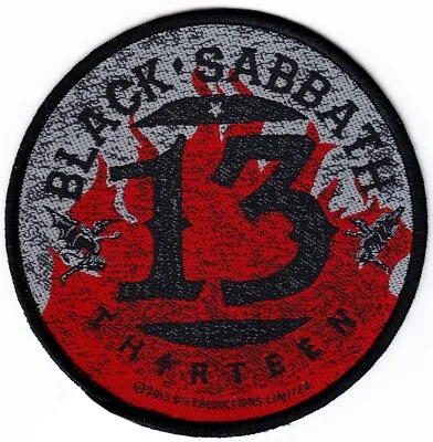 Buy Black Sabbath 13 Flame Circular Patch Official Heavy Metal Band Merch • 5.68£