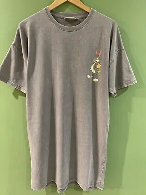 Buy Looney Tunes ~ Unisex Size Small T-Shirt Grey  Bugs Bunny Grey • 9.99£