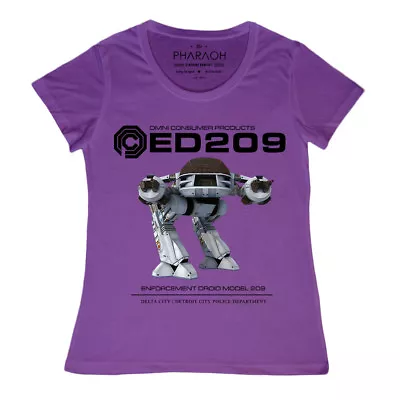 Buy Ladies ED209 Robocop T Shirt Omni Consumer Products OCP Enforcement Droid Movie • 18.99£