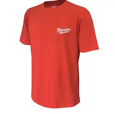 Buy Milwaukee Red White Logo T Shirt Power Tool Merchandise  - New! • 9£