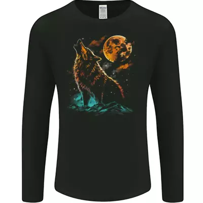 Buy A Wolf Howling With The Moon At Night Mens Womens Kids Unisex • 12.99£