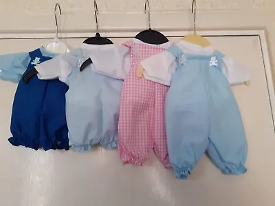 Buy 16  Dolls Clothes Dungarees/Rompers & T Shirt To Fit Tiny Tears, Timmy Tears Etc • 5.50£