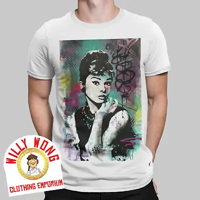 Buy Audrey Hepburn T-Shirt Cool Chic Graffiti Breakfast At Tiffany’s Sex Symbol UK • 6.99£