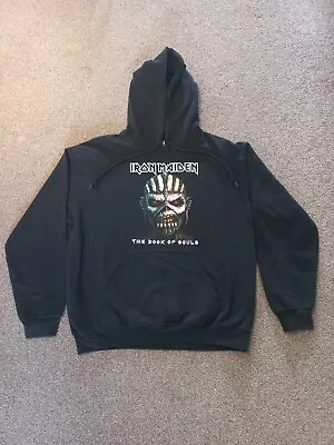 Buy Iron Maiden Official Pullover Hoodie - Gildan Size M - Heavy Metal Book Of Souls • 16.99£