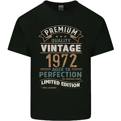 Buy Premium Vintage 52nd Birthday 1972 Mens Cotton T-Shirt Tee Top • 8.75£