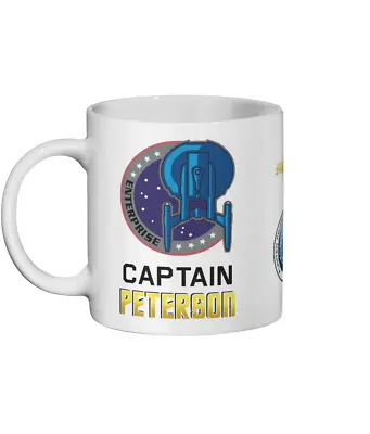 Buy Personalised Ship Captain Ceramic Mug With Star Trek Enterprise Logo • 9.99£