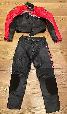 Buy Hideout Leather 2-Piece Motorcycle Race Suit. Size M. Immaculate Condition! • 150£