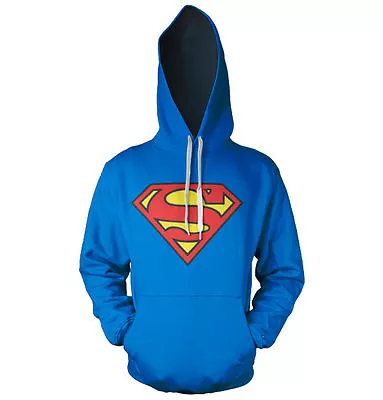Buy Officially Licensed Superman Shield Hoodie S-XXL Sizes • 37.92£