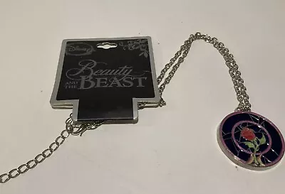 Buy Beauty And The Beast Enchanted Rose Necklace Disney 20  • 19.29£