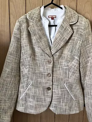 Buy Joe Browns 'Dashing' Pretty Beige Cotton Vintage Style Jacket UK 12 • 25£