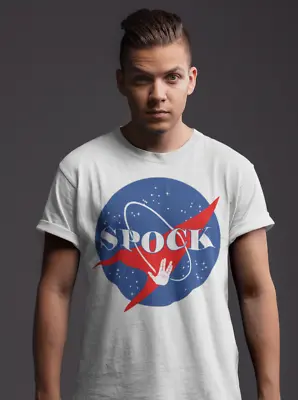 Buy Spock T-shirt Nasa Star Wars Star Trek Tee Retro 70s 80s 90s Movie Sci Fi Space • 7.97£