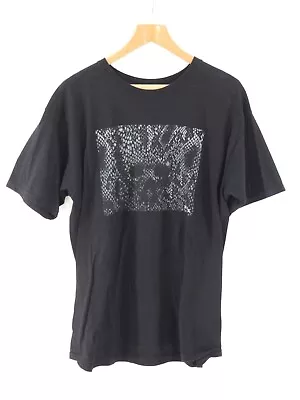 Buy Black Scale T Shirt Mens Size L Front Snakeskin Python  Front Skull Streetwear • 14.99£