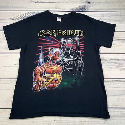 Buy Iron Maiden Official T-shirt 2017 Somewhere In Time Black Size Medium • 22.99£