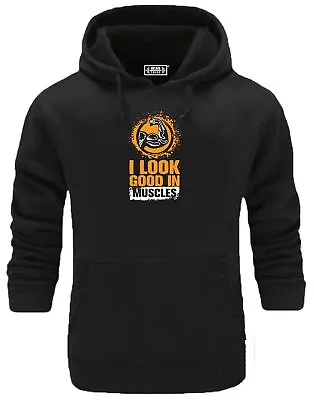 Buy Look Good In Muscles Hoodie Gym Clothing Bodybuilding Workout Boxing Gymwear Top • 19.99£