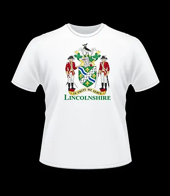 Buy Lincolnshire Lincoln Cathedral Wolds Coat Of Arms T Shirt XS S M L XL 2L 3L • 11.99£