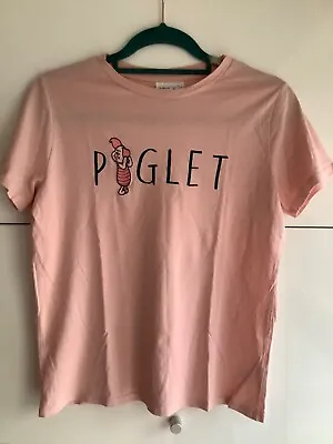 Buy Ladies Pink T-shirt Primark/Disney Embroidered Piglet New Without Tags Small • 4£