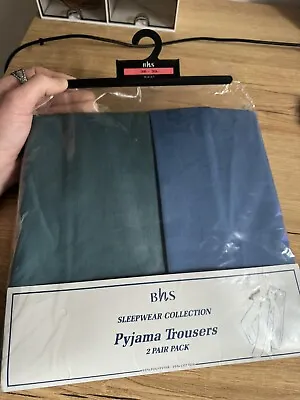Buy Vintage BHS Pyjama Bottoms Nightwear New In Pack • 9.99£