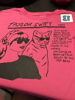 Buy Taylor Swift Merch Bundle With Youth XL TShirt With Lyrics To “Shake It Off” • 26.06£