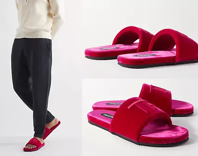 Buy Tom Ford Harrison Velvet Slides Slippers Sandals Slides Shoes Sandals 42 • 341.39£