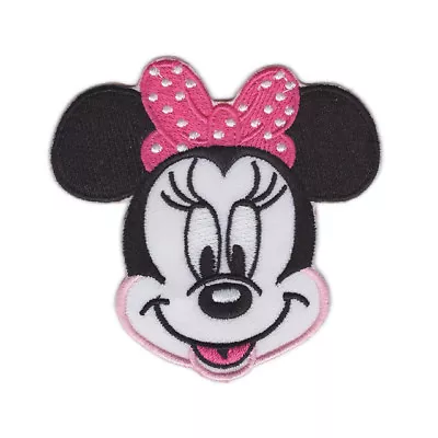 Buy Minnie Mouse Face Embroidered Iron On Sew On Patch Dress Bag Tshirt Jacket Skirt • 2.79£