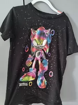 Buy George Boys Sonic T-shirt Age 7-8 Years • 2£