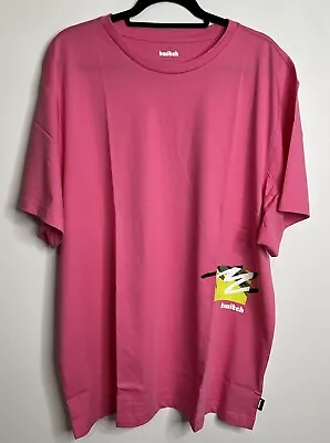 Buy Twitch Graphic T-Shirt Pink Mash XXL Unisex Logo 100% Cotton • 11.99£
