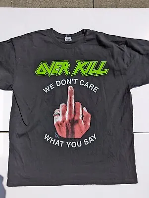 Buy Overkill - We Don't Care What You Say F*ck You - XL T-Shirt • 44.99£