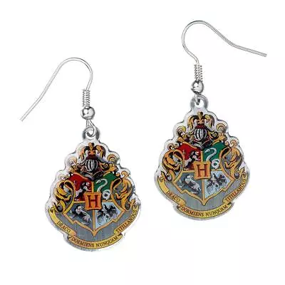 Buy Harry Potter - Harry Potter Silver Plated Earrings Hogwarts - New Silv - H300z • 11.64£