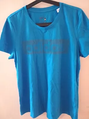 Buy Adidas Essentials Blue Top T- Shirt Men Size Xl Cotton  • 9£