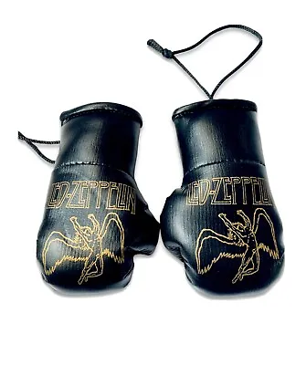 Buy Led Zeppelin Band Merch  Mini Boxing Gloves Rear View Mirror 80s Rock Band • 9.64£