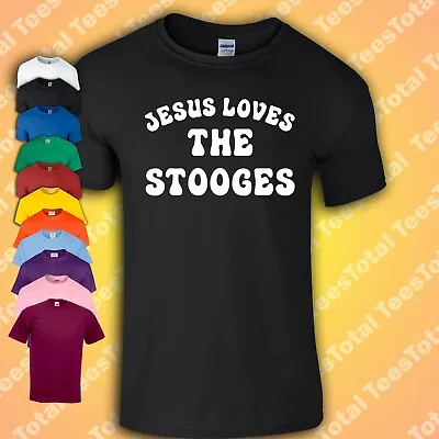 Buy Jesus Loves The Stooges T-Shirt | Iggy Pop | Punk Rock | Retro | 70s • 16.19£