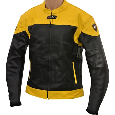 Buy RTX VENOM Pro Biker Protective Padded Cowhide LEATHER Motorcycle Jacket S - 3XL • 249.99£