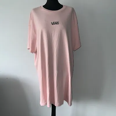 Buy Vans T’shirt Dress Size X-Large Pink  • 19.99£