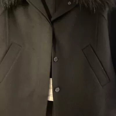 Buy ZARA Ladies Short Wool Jacket Fur Collar Brand New Tagged XS Handmade • 20£