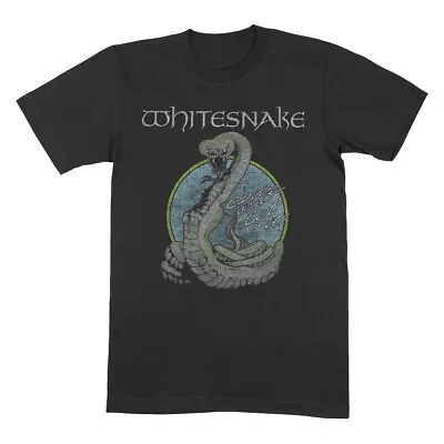 Buy Whitesnake Circle Snake Black T-Shirt NEW OFFICIAL • 17.99£