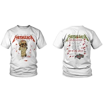 Buy Metallica -   One - Landmine  - With Lyric Back Print - T-shirt  - Medium • 17.99£