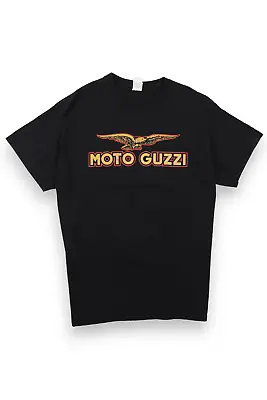 Buy Black Moto Guzzi Logo T-shirt • 34.95£