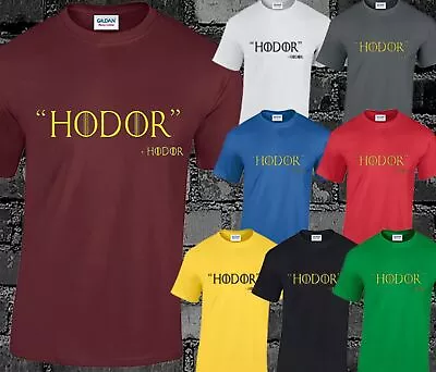 Buy Hodor T Shirt Mens Game Of Thrones Jon Snow Tyrion Stark Winter Christmas Gift • 7.99£