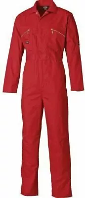 Buy Dickies Deluxe Coveralls WD4879 RED Workplace Safety Protective Clothing • 25.89£